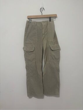 Zara high rise wide leg cargo pants